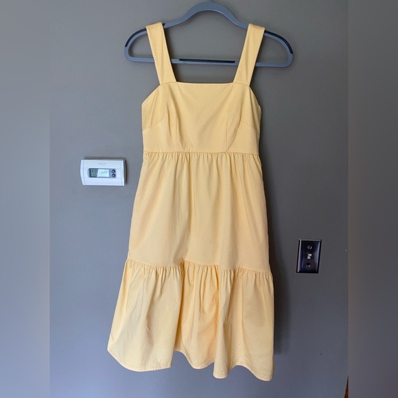 GAL MEETS GLAM Desiree Tiered Bottom Yellow Dress Size 00 - Picture 4 of 9